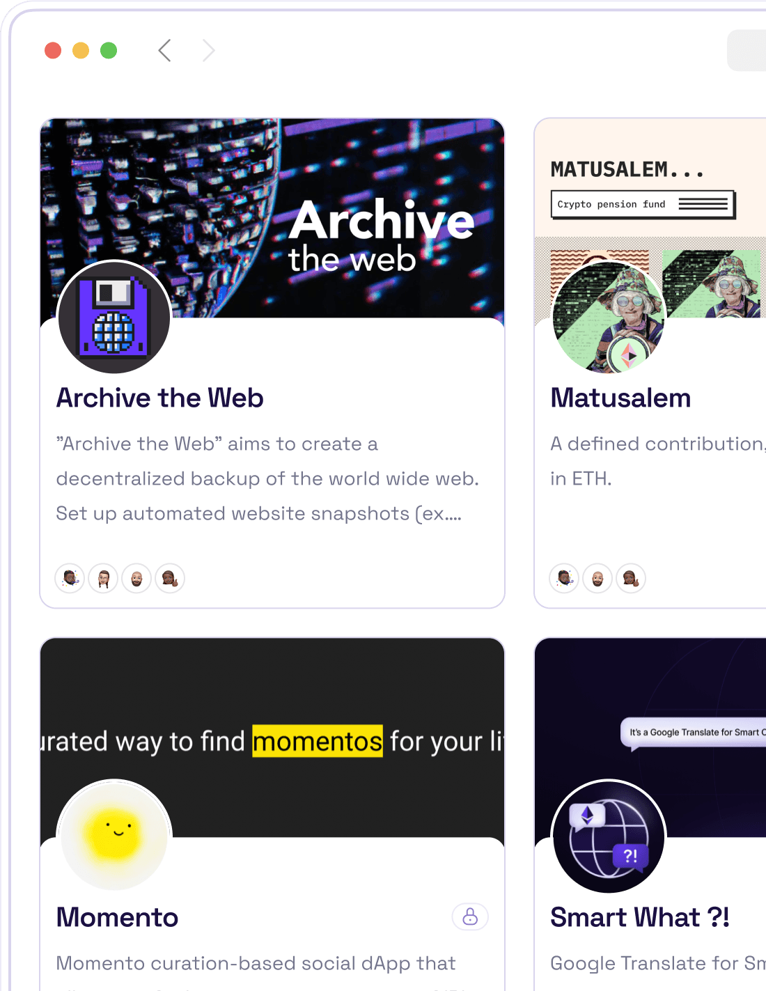 Apresente seus projetos